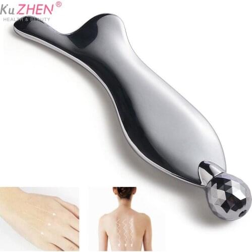 Titanium Alloy Face Massager Effective Fashion V Shape Reduce Fine Lines Face Lift Massage Reuse Guasha Board Face Lift Tool