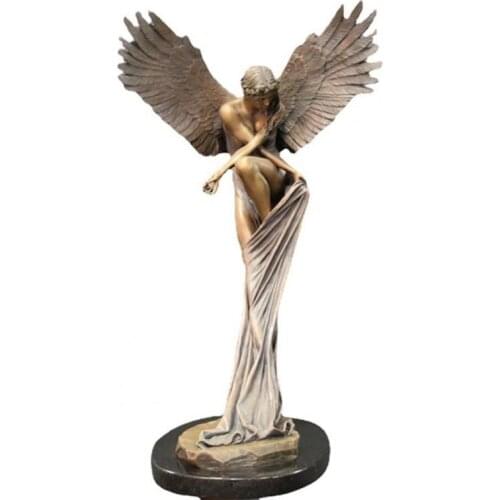 Home Decoration Redemption Angel Art Sculpture Resin Bookcase Photo Props Home Decorations Accessories For Living Room Figurines