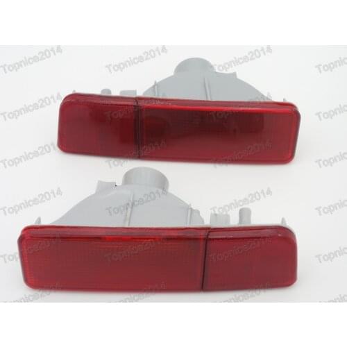 1Pair Rear Bumper Fog Light Lamp Reflector Tail Light Tail Lamps For Mitsubishi Outlander Eu Model 2003-2004