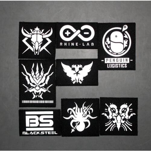 Tomorrow’s Ark Velcro Chapter IR Reflective Sports Patch Longmen Guards Bureau Badge Knights Who Guard "humanity" Coat Sticker