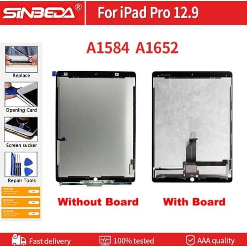 12.9"LCD For iPad Pro 12.9" LCD Display Touch Screen Digitizer Assembly For iPad Pro 12.9" A1652 A1584 LCD Replacemen With Board