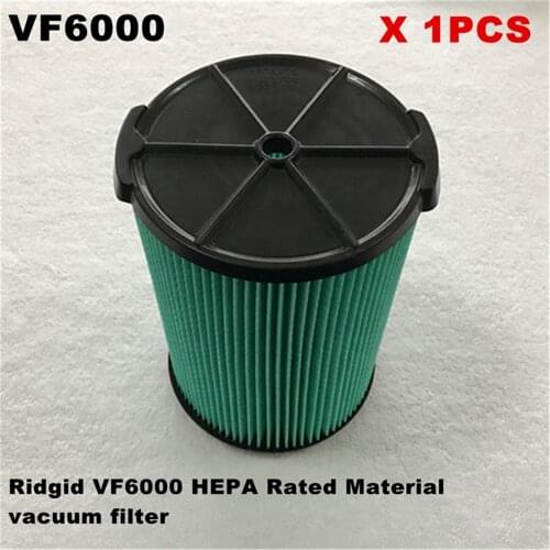 1 Pack Ridgid VF6000 Replacement 5-Layer Dirt Wet/Dry Filter 5-20 Gallon Husky 6-9 Gal Vacs