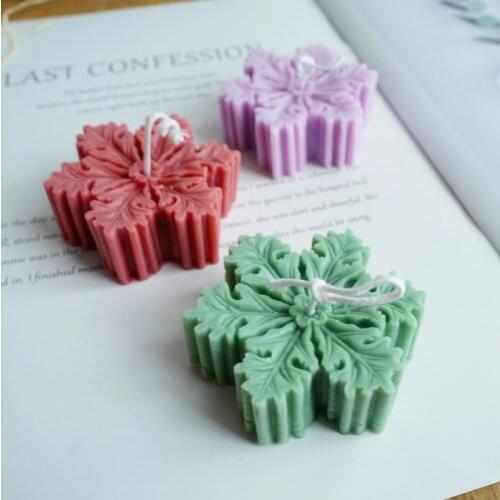 3D silicon mold candle Fondant scented DIY handmade soap mold resin molds Soy Wax Candle Mold Aromatherapy Plaster Candle