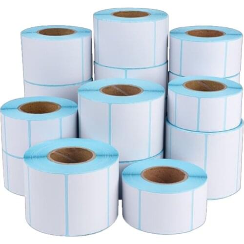 700Pcs/Roll Blank Sticker Thermal Printing Labels Self Adhesive Label Stationery Sticker Writable Labels 40x30mm/50x30mm/60x40mm
