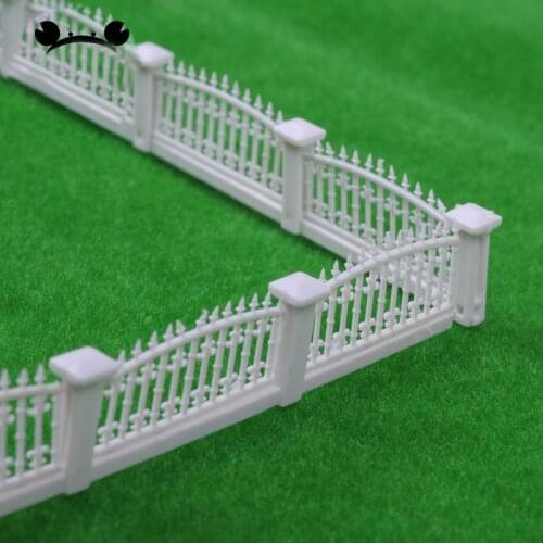 NEW 1:100 1:200 Model Train Railway Building Fence Wall HO Z N scale Diorama Accessory 100cm length