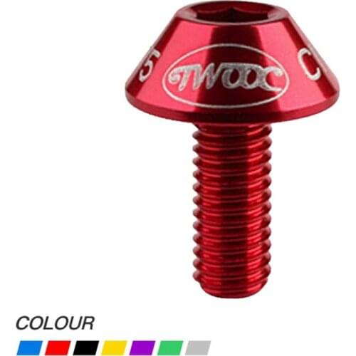 Bicycle Screw Precision Mountain Bike Accessories Color Aluminum Alloy Riding Accessories M5*12 Bottle Cage Screw