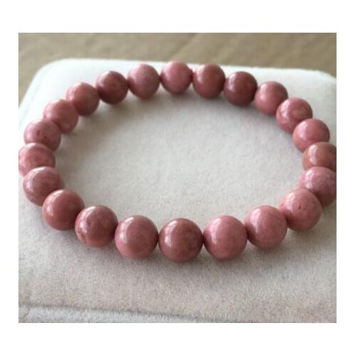 Free shipping 8-8.5mm Natural Rose Rhodonite stone Charming Woman Bracelet AAA