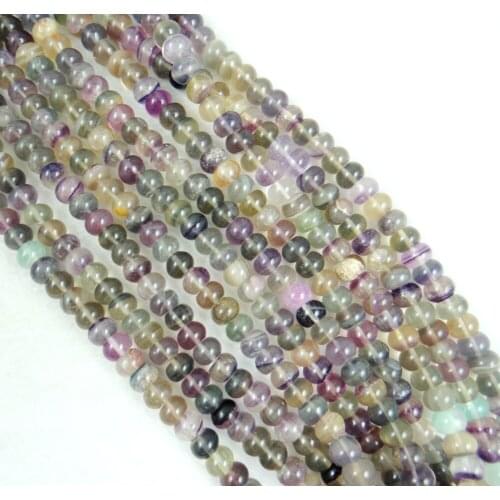 Natural Stone Beads 7x10MM Abacus beads fluorite For DIY Necklace Jewelry Making Strand 15",Free Shipping Y15