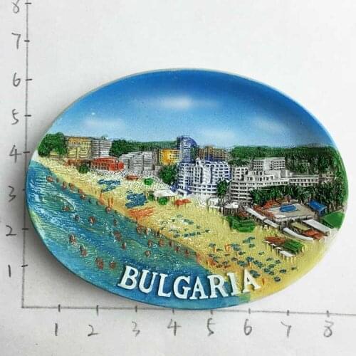 Black Sea Bulgaria Tourism Souvenir Fridge Magnets Fridge Magnet Refrigerator Magnetic Stickers Home Decor Accessories