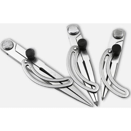 Stainless Steel Adjustable Spacing Compass Durable Leather Craft Regulation Tools Edge Creaser DIY Wing Divider Scriber