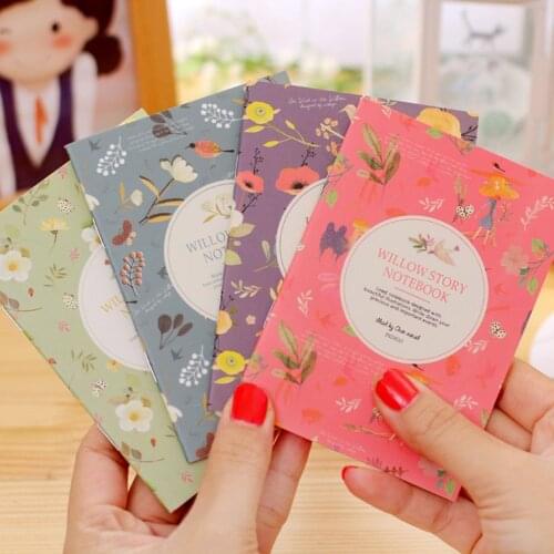 Korean Stationery Mini Notebook Cartoon Small book Cute Gift School Supplies Student Memo Diary Planner