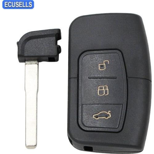 3 Button Smart Remote Key Shell Case Fob Car Key Housing Cover for Ford Focus Mondeo Galaxy S-Max C-Max Kuga Uncut Blade