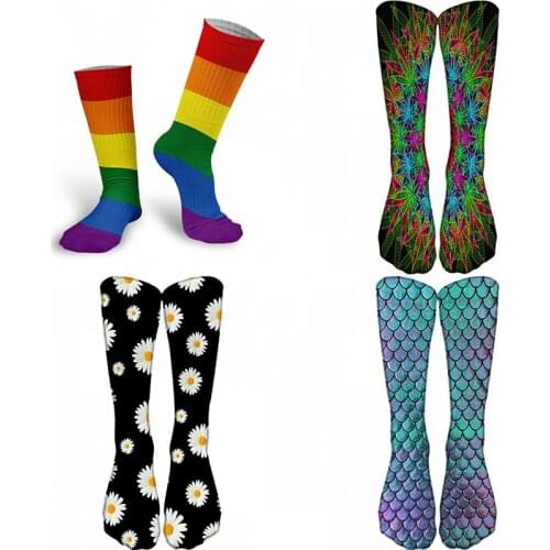 Creative Mens Colorful Cartoon Cotton Happy Socks Crew Wedding Gift Casual Crazy Funny Socks Calcetines de colores