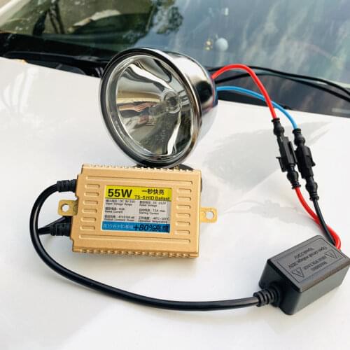 Xenon 12v 55W 6000K Super far Laser beam HID headlight kit Car Bumper Bullbar Spotlights fog lamp Offroad Autos Work light lamp