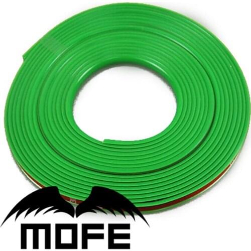 Mofe 8M New Car Styling Green Wheel Tire Rim Sticker Protector With 3M Double Side Tape