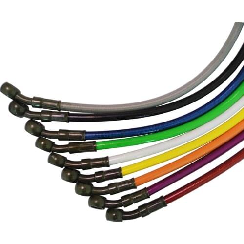 Motorcycle Dirt Bike Braided Steel Hydraulic Reinforce Brake line Clutch Oil Hose line Tube Pipe 500 To 1500mm Universal Fit MX
