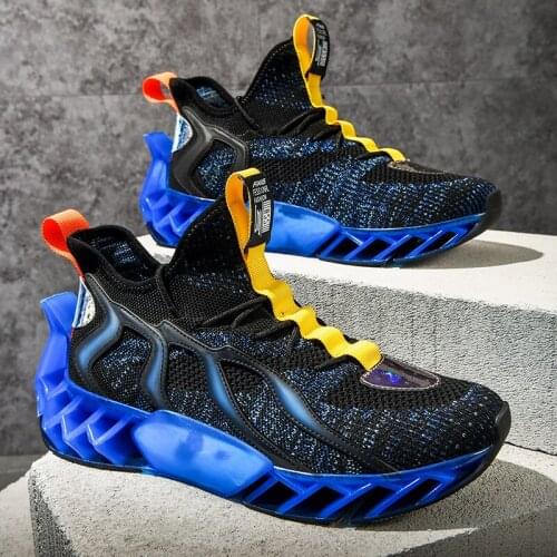 2021 New Chunky Sneakers Blade Running Shoes Men High Quality Trendy Breathable Sports Footwear Non-slip Comfort Casual Zapatos