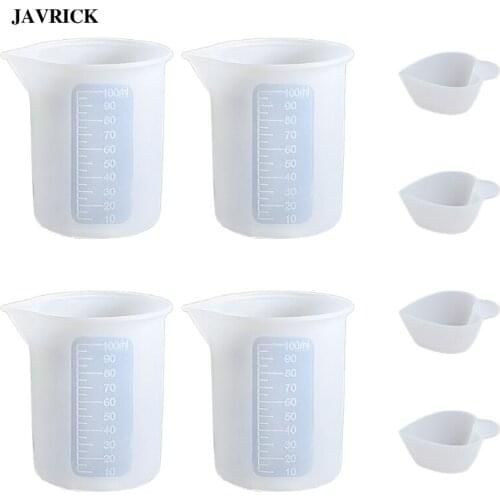8Pcs Jewelry Tools Set Silicone Measuring Cups Mixing Cup Kit UV Resin Epoxy DIY Crafts Jewellery Making Accessories