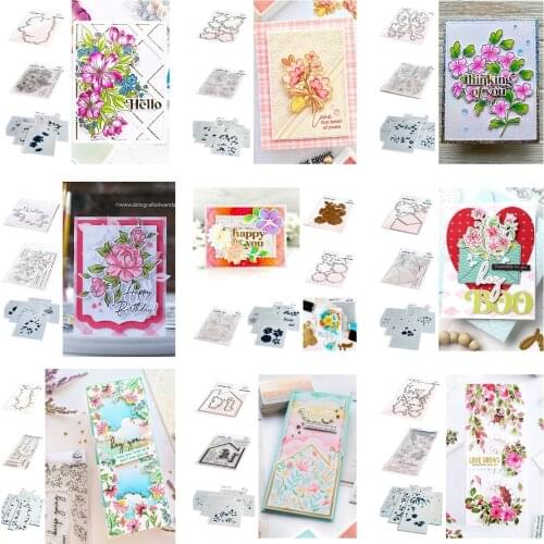 New Flower Box Letter Metal Cutting Dies and Stamps Stencil DIY Scrapbooking Card Paper Cards Handmade Album Stamp Die Sheets