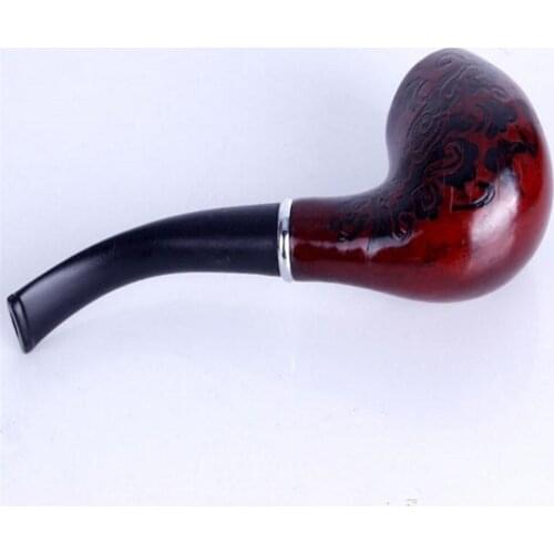 New Durable Wooden Enchase Smoking Pipe Tobacco Cigarettes Cigar Pipes Gift