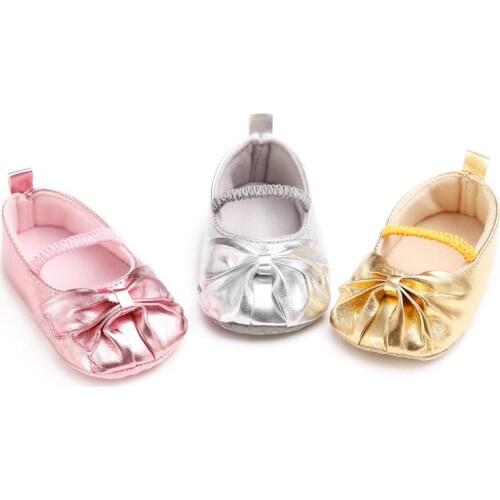 Baby Girl Princess PU Leather Shoes with Flowers Infant Soft Sole First Walkers Spring Summer Bebe Crib Shoes Patent Leather