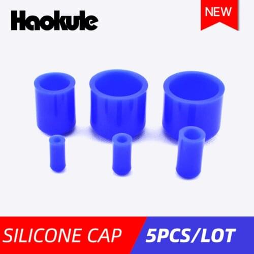 Performace 5pcs/lot Silicone Cap Inner Diameter 4mm/6/8/10/12/16/18/20/25/28/30/32mm Silicone Blanking Cap Intake Vacuum Hose