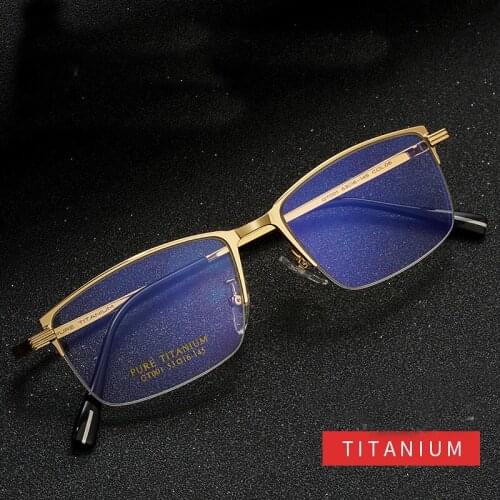 Titanium Ultra Light Frame Oval Eyewear Men Prescription Glasses Women Fashion Round Spectacles