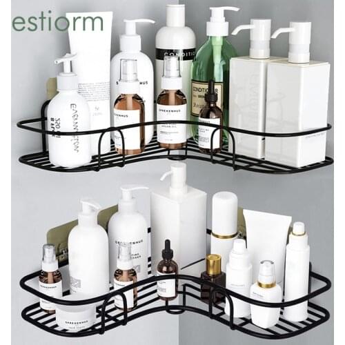 Bathroom Corner Shelf,Wall Mounted Shampoo Shelves Holder, Iron Wire Shower Caddy,Storage Organizer for Toilet, Dorm and Kitchen