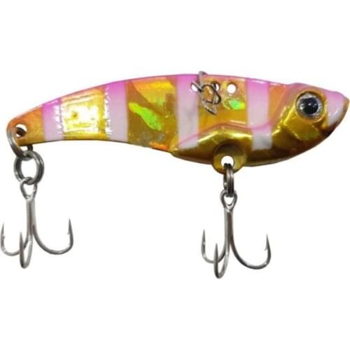 Vibration 3d Vib Blade Minnow Jig 14,5gr-Vibration Jig Gold Pink Zebra