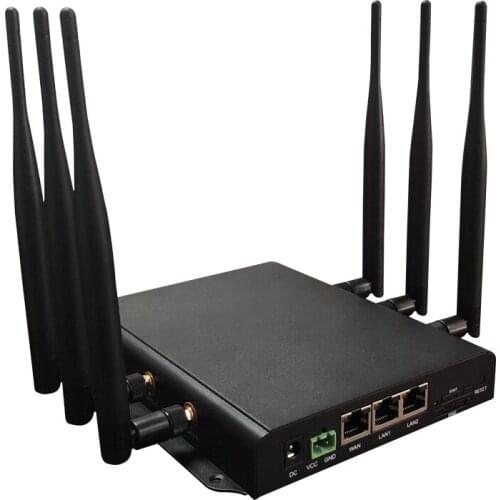 Wiflyer 2.4G Industiral WiFi Router WD323 AR9344 2 Sim Card Slot 2 PCIE SPI 16mb DDR2 128mb USB 2.0 300mbps Support 4G Router