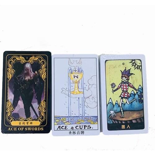 Mysterious/Constellation/Collection Tarot 78 PCS/Set Cards Tarot Board Game Chinese/English Edition Cards Game