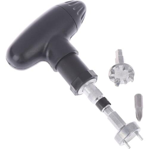 1 Set Golf Spike Ratchet Handle Wrench Tool Bits Golf Remover Ripper Steel Ratcheting Shoe Cleats Practical Club