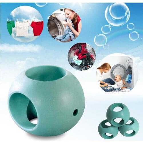 1PC Useful Laundry Ball Green Hard Rubber Anti Limescale Magnetic Machine Ball Accessories Washing Gamma High Quality Clean P3