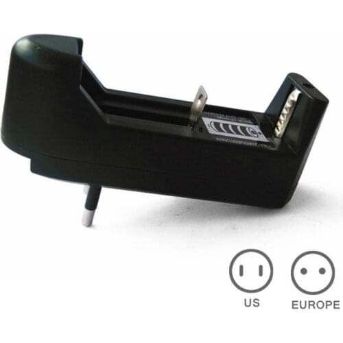 1 PCS EU/US General Household Battery Charger Single Slot Wall Charger DC3.6V/3.7V Suitable For 18650/26650/14500 IC Protection