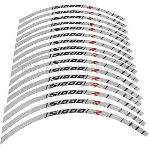 17 inch Motorcycles sticker motorcycles wheel stickers Reflective Rim Stripe Tape For BMW S1000R