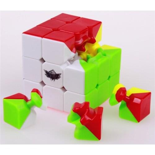 3x3x3 Cyclone Stickerless Puzzle Magic Speed Cubes Boys Professional cube 3 on 3 Educational funny cube Toys for children