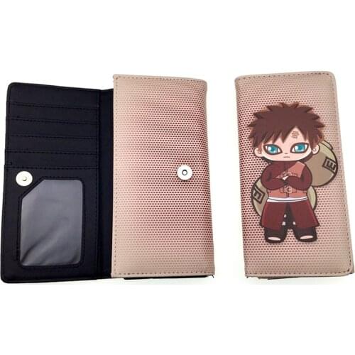 5Kinds Akatsuki Ninja Gaara Kakashi PU Wallet Money Bag Purse Kid Gift