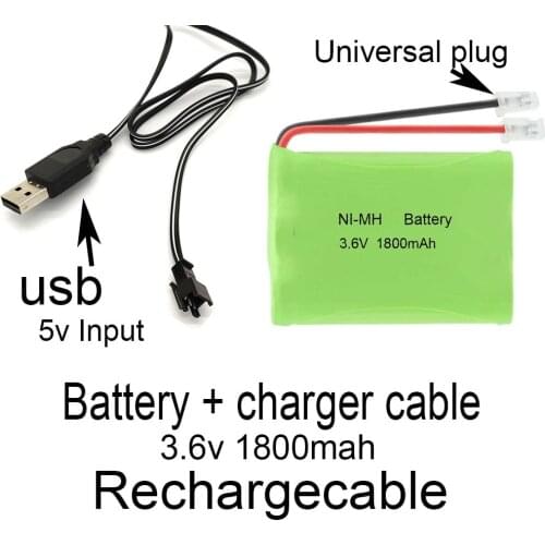 Battery + charger cable Universal Plug 3.6V 1800mAh 3x AA Table Desk Cordless Phone Telephone Rechargeable Battery Pack
