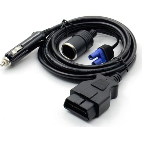 OBD2 II Emergency Cable 12V Memory Saver Adapter with EC5 Socket Memory Saver(3Meter) ECU Interface Connector for Vehicle