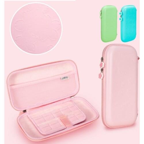 Switch/Switch Lite Bag Storage Case Nintend Console Protecive Cover Pochette TPU Kawaii Housing With Shoulder & Thumb Stick