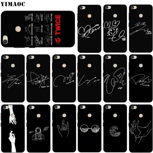 Twice Signature Case for Xiaomi Redmi MI Note MAX 3 6a 7 6 8 9 10 GO SE A1 A2 A3 Lite 8A F1 Pro