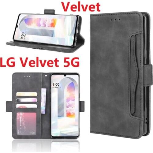 Wallet PU Leather For LG Velvet 5G Case Magnetic Book Stand Flip Card Protective Cover