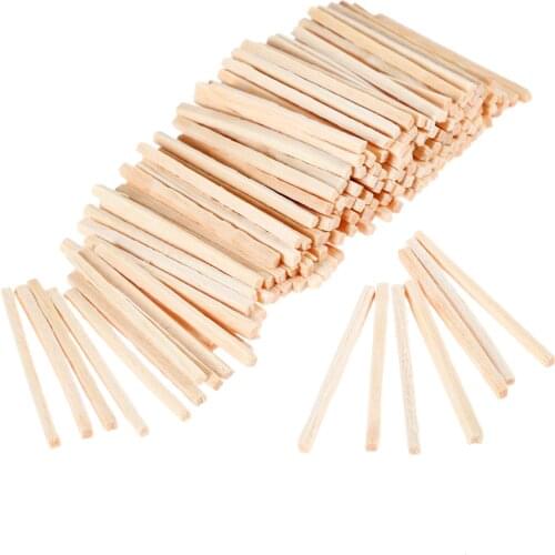 500pcs/200pcs Wood Sticks Match Rods 3D Puzzle DIY Craft Kids Mathematics Teaching Aids Educational Learning Tools 42mm*2mm