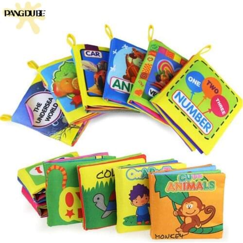 Baby Books English Quiet Book for Baby English Cloth Book for Kids Fruit People Childrens Book Educational Learning Resource