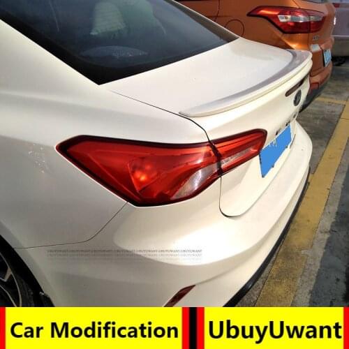 For Ford New Focus sedan 2019 2020 ABS Exterior Rear Spoiler Tail Trunk Boot Wing Decoration Car Styling For Focus