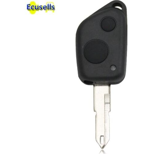 FOR PEUGEOT 106 205 206 306 405 406 2 BUTTON REMOTE KEY FOB CASE SHELL UNCUT BLADE