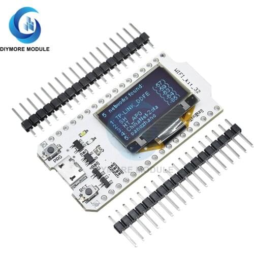 ESP32 CP2102 Bluetooth WIFI Development Module with 0.96 Inch Blue OLED Digital Display for Arduino Smart Home Internet System