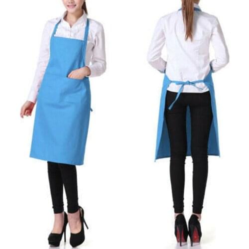 New Lady Woman Apron Home Kitchen Chef Aprons Restaurant Cooking Baking Dress Fashion Apron With Pockets