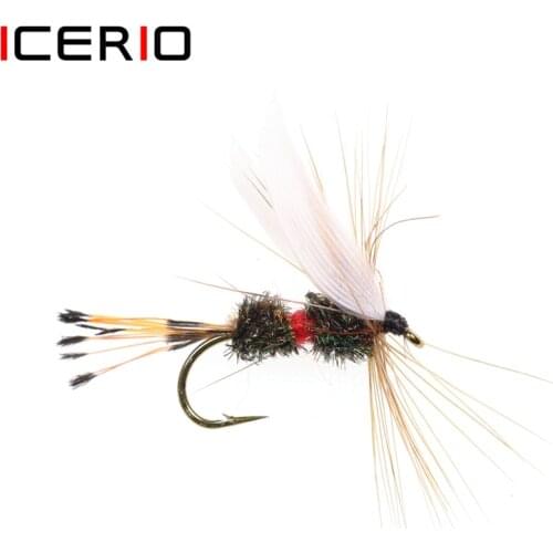ICERIO 8PCS Royal Coachman Wet Flies Trout Fly Fishing Lures #10