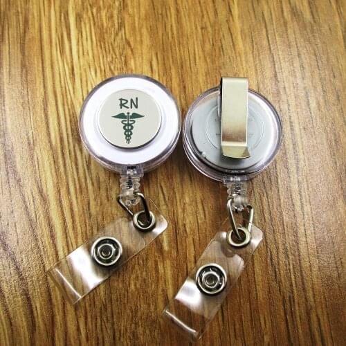RN ID Badge Reel for Docter Nurse Teacher Student retractable recoil id badge holder birthday gift